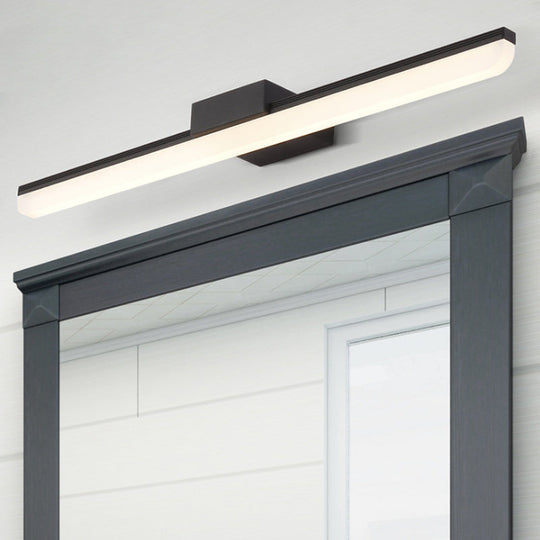 16/20 Ultra-Thin Acrylic Led Wall Light Sconce - Modern Style Black Or White Finish Warm / 16