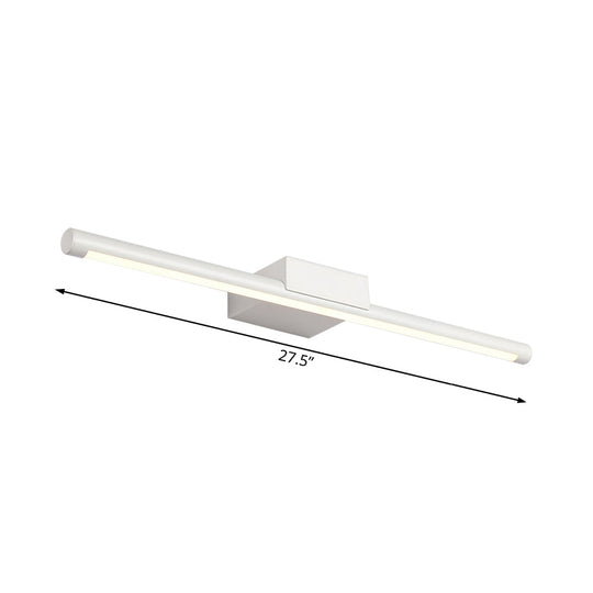 Sleek Led Vanity Lamp With White Acrylic Shade - Warm/White Light 16/19.5 Wide