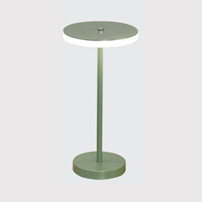 Macaron Style Round Acrylic Led Table Lamp: Blue/Green Ambient Lighting For Living Room In