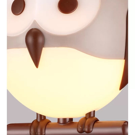 Owl Metal Pendant Light: Animal Chandelier For Living Room & Child Bedroom