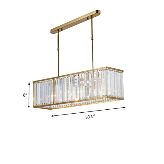 Modern 3-Light Clear Crystal Chandelier For Bedroom And Dining Room