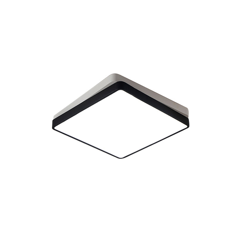 Nordic Metal LED Ceiling Light for Bedroom - Flush Mount, Warm/White, Square/Rectangular Shape, 11"/19"/35.5" Wide