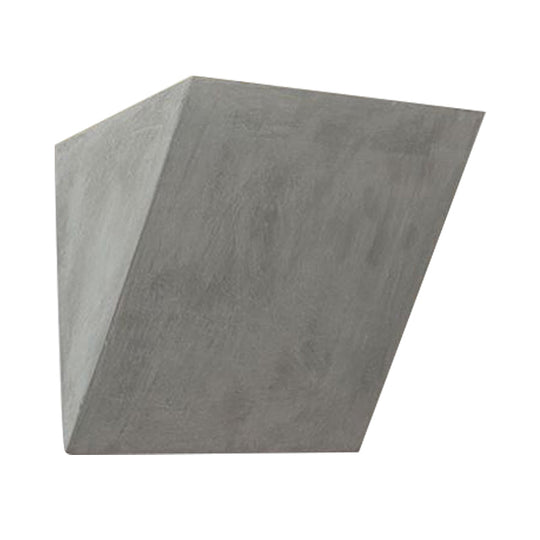 Modern Style Grey Cement Bowl/Cylinder Shade Wall Light - 1-Light Bathroom Fixture