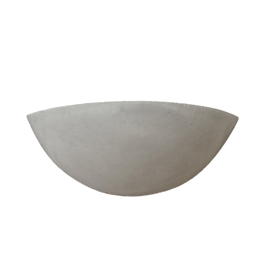 Modern Style Grey Cement Bowl/Cylinder Shade Wall Light - 1-Light Bathroom Fixture