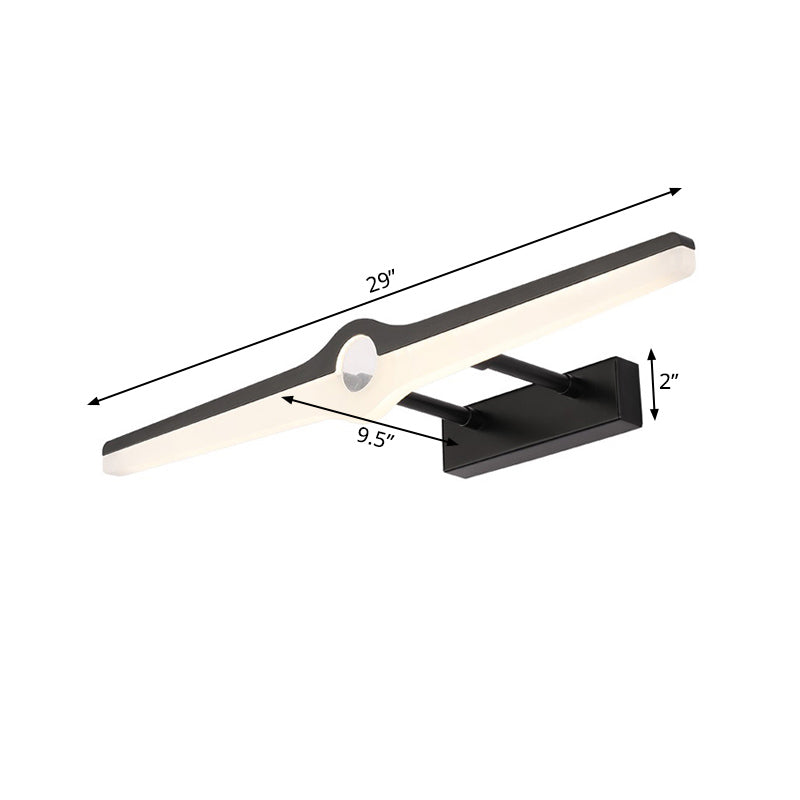 Stylish Led Wall Mount Light With Aluminum And Acrylic Design - Black/White (16/29 Dia)