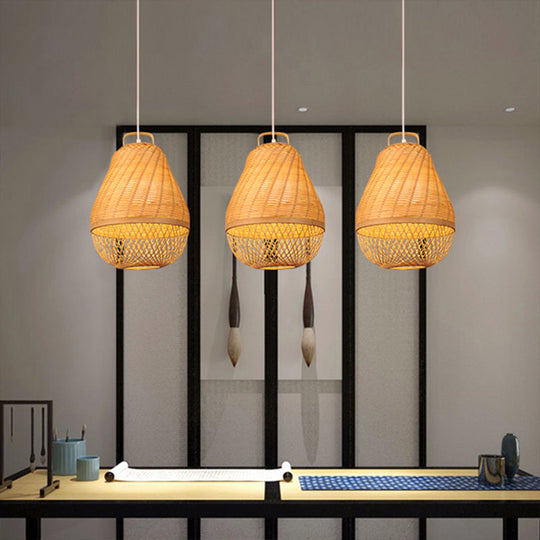 Bamboo Bird Cage Hanging Light For Asian-Inspired Dining Rooms