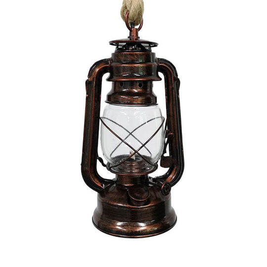 Industrial Clear Glass Pendant Ceiling Light for Coffee Shop - Black/Bronze/Antique Brass Finish