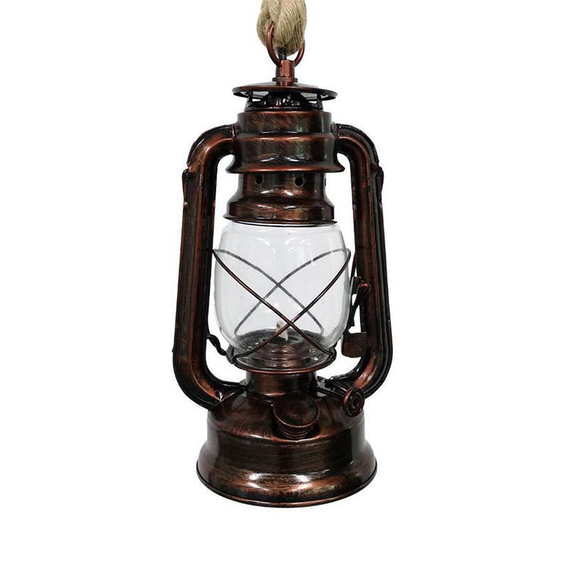 Industrial Pendant Ceiling Light: Black/Bronze/Antique Brass Finish Clear Glass 1 Light Perfect For