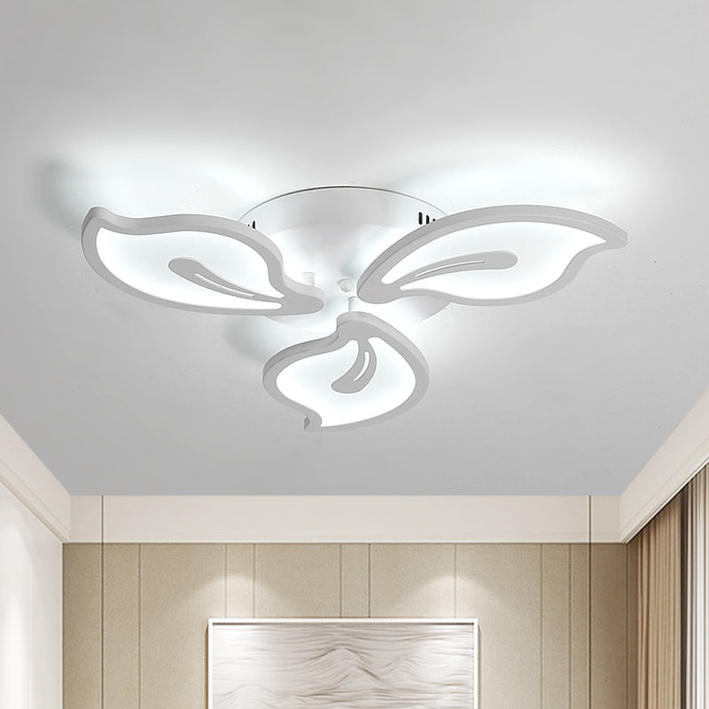 Modern Acrylic Bauhinia Flush Ceiling Light with LED 3/5/9-Light Fixture in Warm/White/Natural