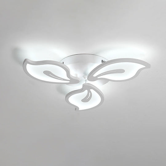 Modern Acrylic Bauhinia Flush Ceiling Light with LED 3/5/9-Light Fixture in Warm/White/Natural