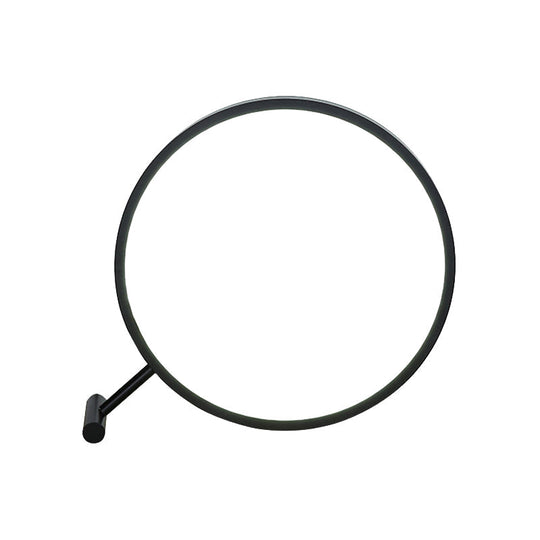 Modern Led Hoop Reading Lamp With Plug-In Desk Light - 8 12 16 Diameter Black/White Warm/White