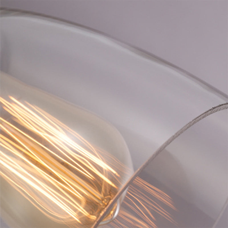 Modern Rose Gold Cone Pendant Light With Clear Glass - Ideal For Dining Room 3-Light Hanging Lamp