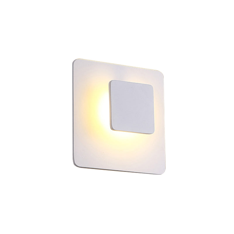 Contemporary Aluminum Led Wall Mounted Lamp In White/Warm Lighting