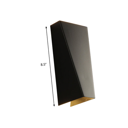 Modern Trapezoid Wall Washer Led Bedside Lamp In Black/White