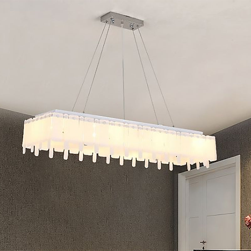 Adjustable Acrylic Led Island Pendant Light With Hanging Cord