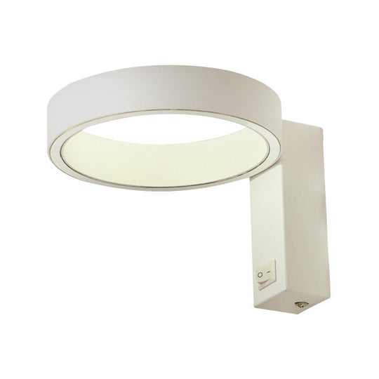 Modern Minimalist Led Wall Sconce With Adjustable Aluminum Fixture Warm Or White Light For Living