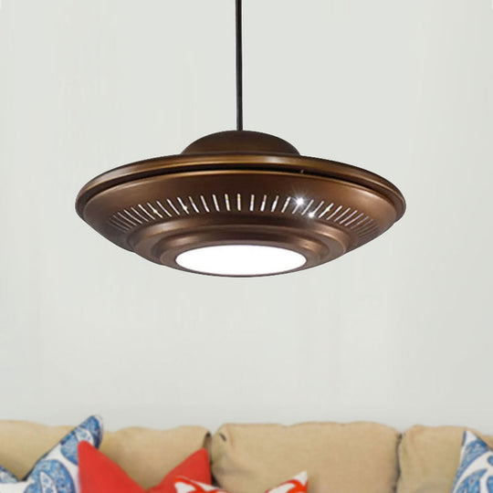 Vintage Metal Ufo Pendant Light For Stylish Restaurant Dining Room Suspension