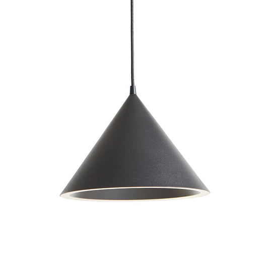 Stylish Nordic 1-Light Metal Pendant Lamp - 10"/12.5" Diameter in Black/Blue for Table