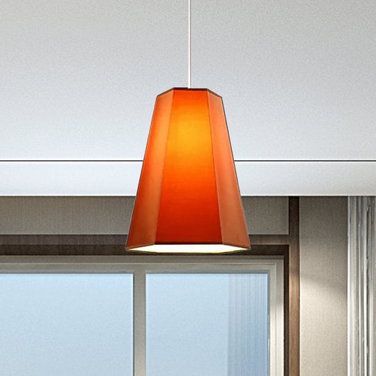 Tapered Fabric Hanging Light - Industrial Style Ceiling Pendant Fixture