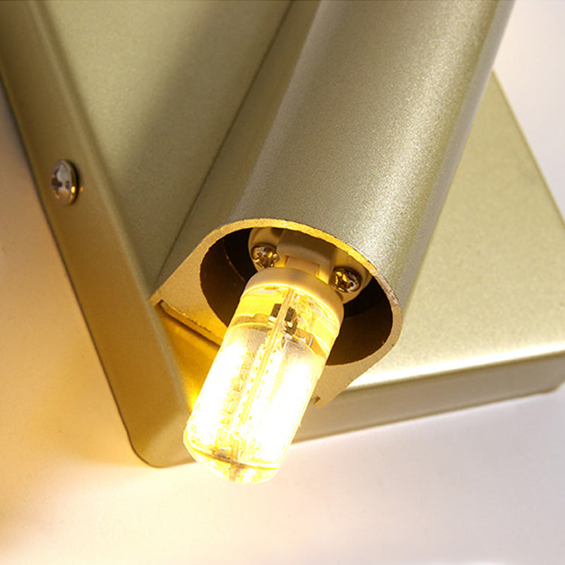 Modern Rotatable Gold Wall Sconce Lighting With 2/4 Metal Heads