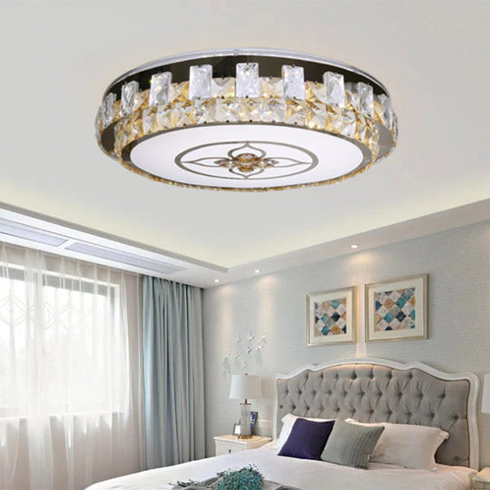 Crystal Clear LED Flush Mount Ceiling Light