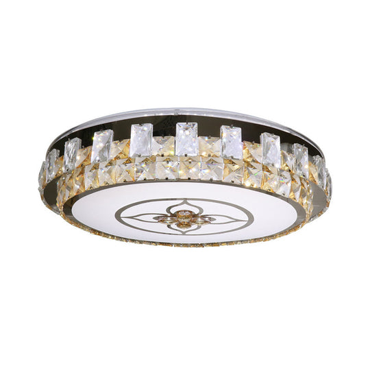 Crystal Clear Led Flush Mount Ceiling Light