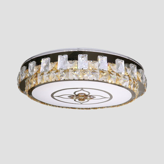 Crystal Clear LED Flush Mount Ceiling Light