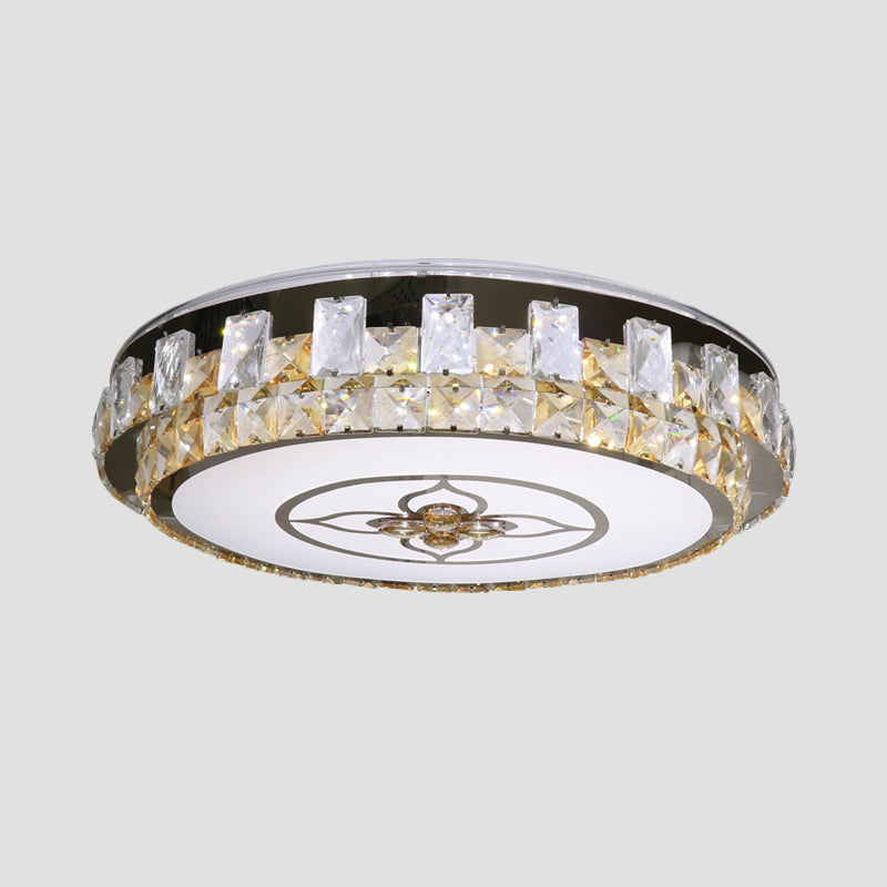 Crystal Clear Led Flush Mount Ceiling Light