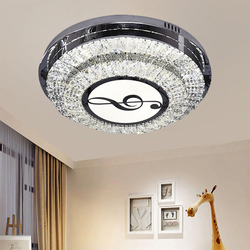 Stainless Steel LED Crystal Ceiling Lamp with Modern Design and Pattern Options