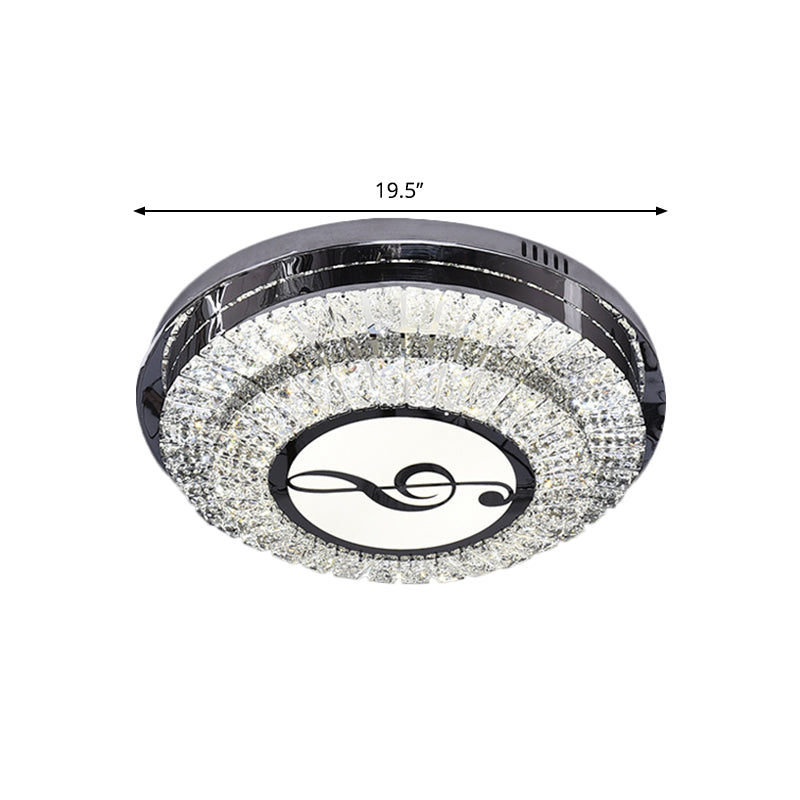 Stainless Steel LED Crystal Ceiling Lamp with Modern Design and Pattern Options