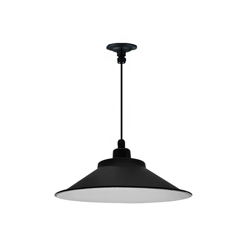 12/14 Diameter Industrial Pendant Light With Cone Shade In Black For Hanging Ceiling