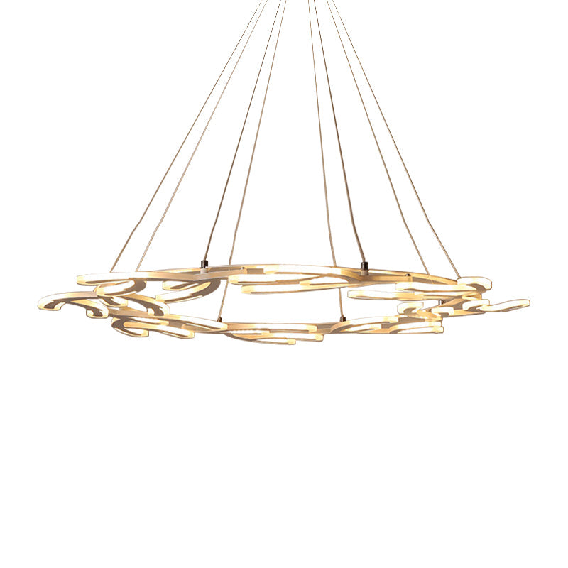 29.5/37.5/45 Acrylic Branch Led Chandelier Pendant Ceiling Light