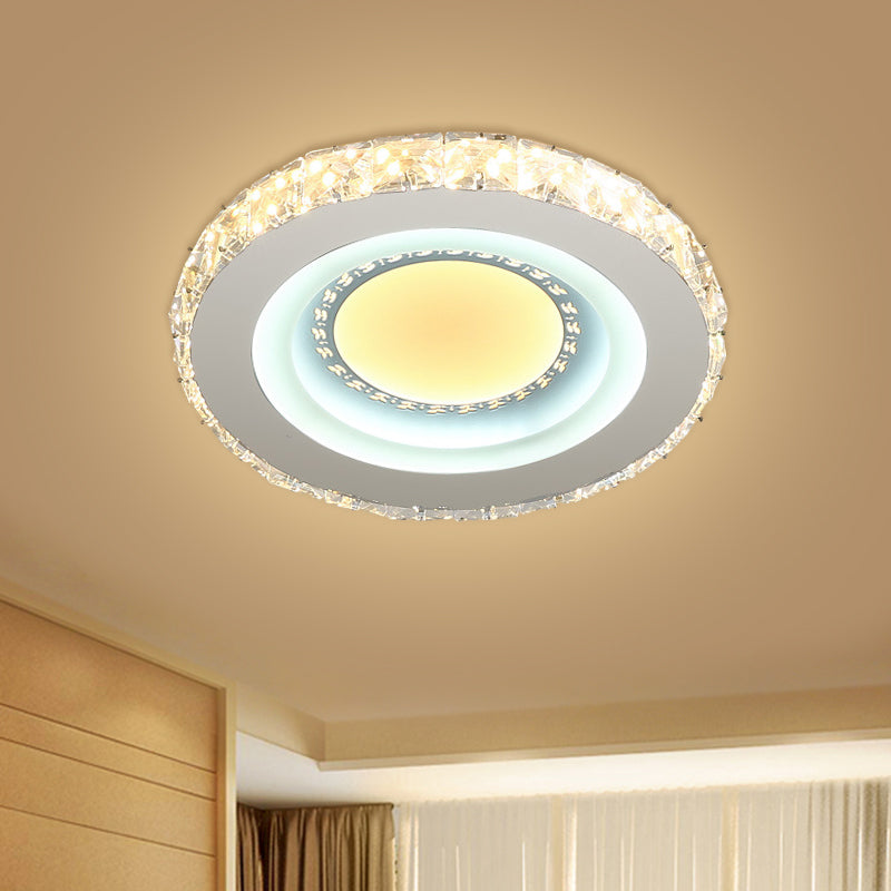 Stylish Mini LED Ceiling Flush Mount Crystal Light Fixture for Corridor