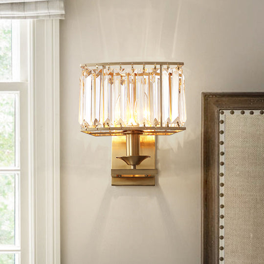 Modern Crystal Brass Wall Sconce