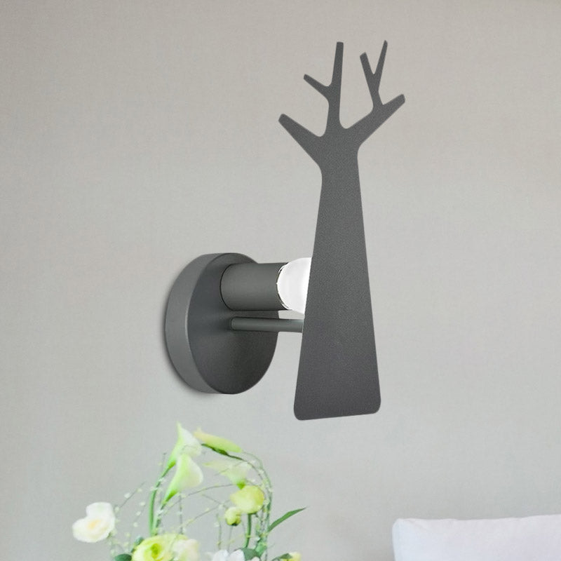 Tree Wall Mount Light - Nordic Macaron Style Green/Grey/White Bedroom Lighting