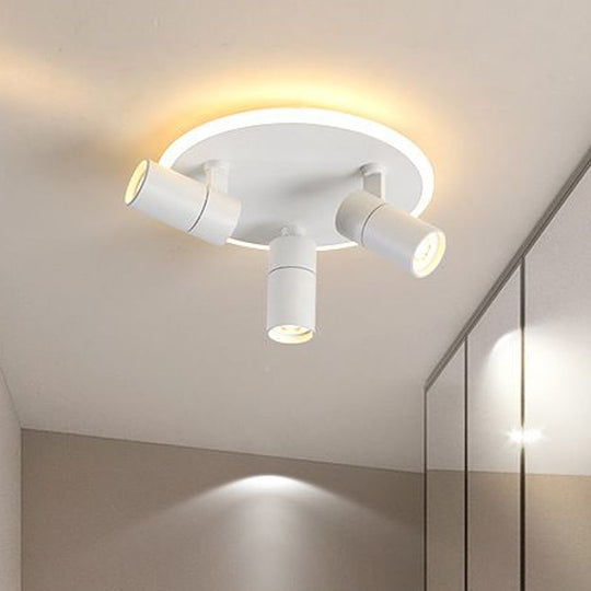 Rotatable Metal 4-Head Flush Mount Light with Warm/White Lighting - Ideal for Hallway and Office"
Note: It's important to prioritize SEO keywords while keeping the title concise and clear.