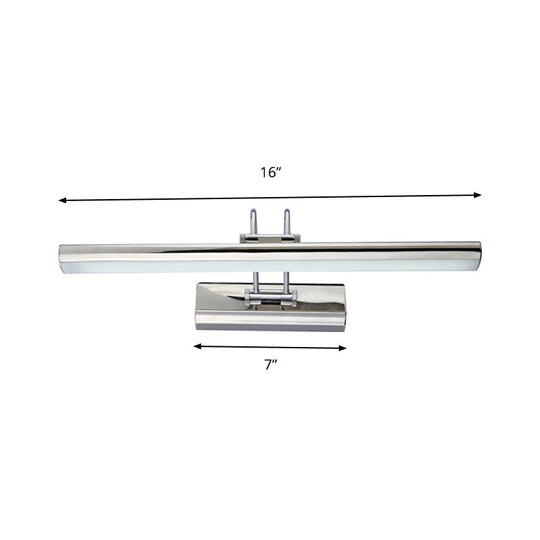 16/22 Led Bathroom Vanity Mirror Light With Aluminum Frame - Modern Style White/Warm Lighting