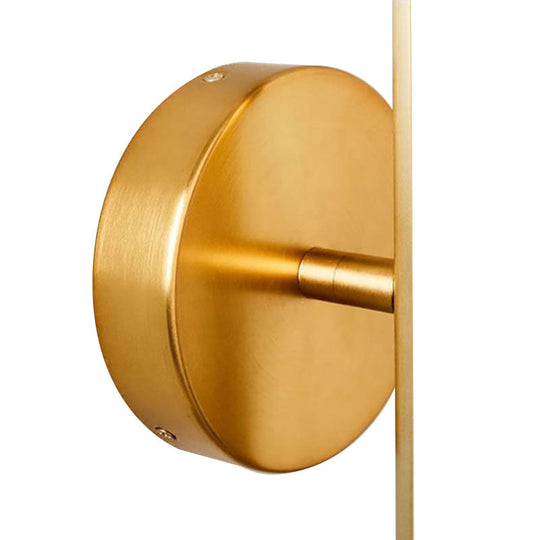 Modern Gold And Black Led Wall Sconce For Bathrooms