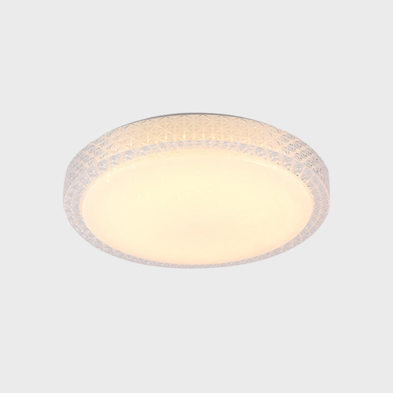 Flush-Mount Crystal LED Ceiling Light in White or Warm Light, Available in 16" or 19.5" Diameter