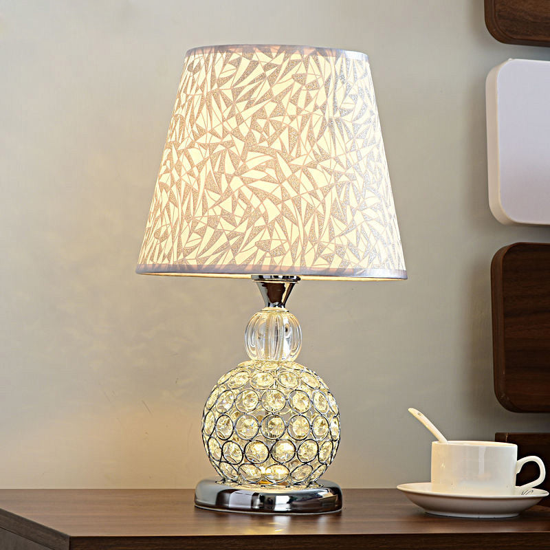 Julia - Modern Crystal Embedded Ball Bedroom Table Light