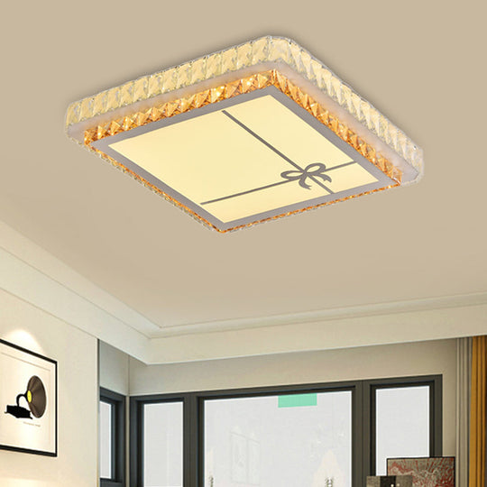 Simple Clear Crystal Square Led Flush Light Ceiling Fixture For Bedrooms
Or
Clear Bedroom Decor / C