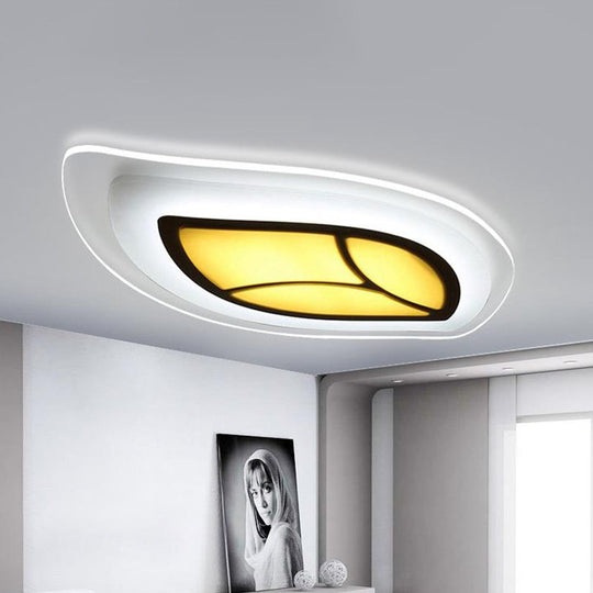 LED Leaf Flush Mount Ceiling Light in Warm/White