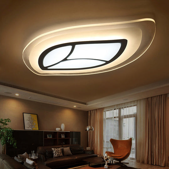 LED Leaf Flush Mount Ceiling Light in Warm/White