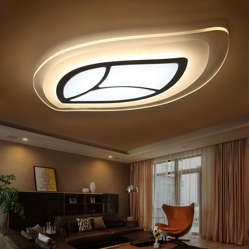 Led Leaf Flush Mount Ceiling Light In Warm/White