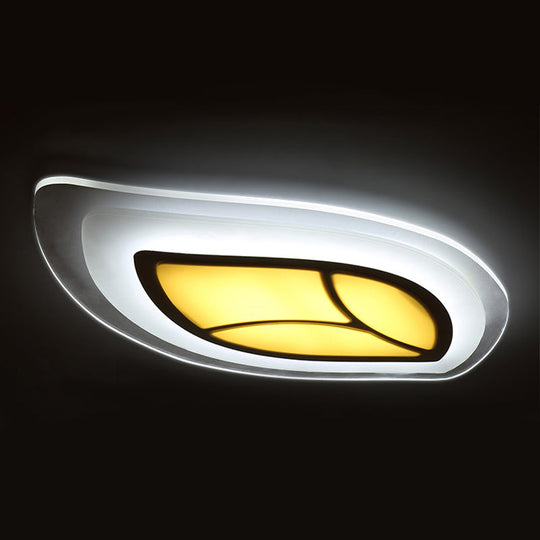 LED Leaf Flush Mount Ceiling Light in Warm/White