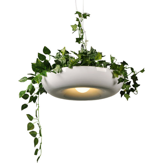 Industrial Aluminium Pendant Ceiling Light With 1 Bulb - Ideal For Restaurants Plants