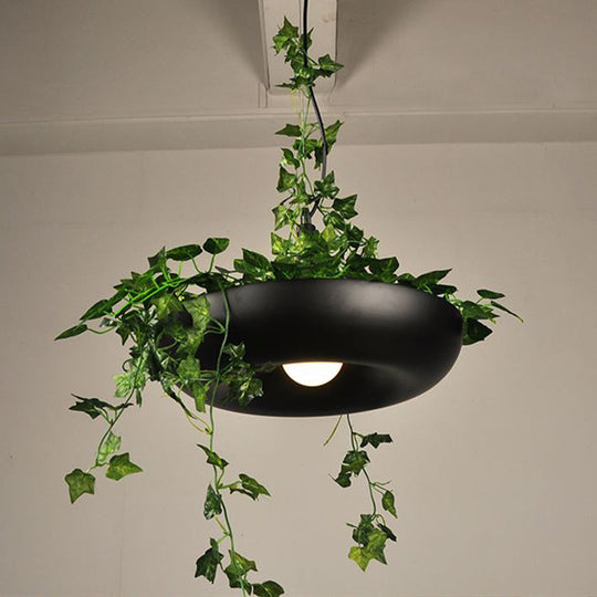 Industrial Aluminium Pendant Ceiling Light With 1 Bulb - Ideal For Restaurants Plants