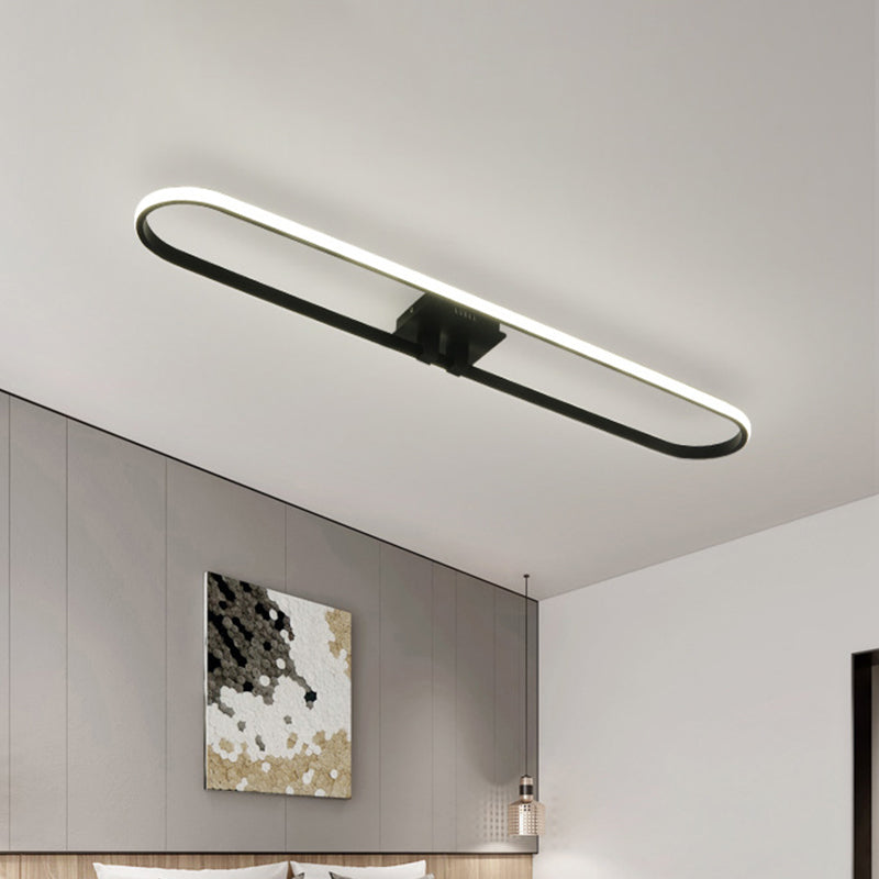 Minimalist Acrylic Led Flush Ceiling Light With Warm/White/Natural Glow For Doorway