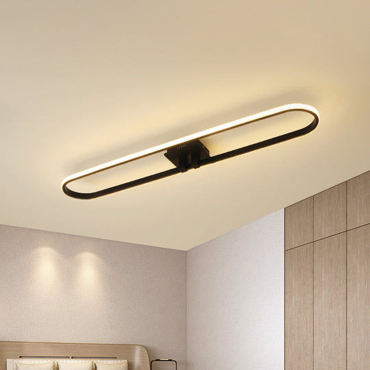 Minimalist Acrylic LED Flush Ceiling Light with Warm/White/Natural Glow for Doorway