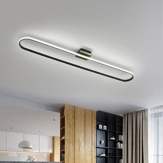 Minimalist Acrylic LED Flush Ceiling Light with Warm/White/Natural Glow for Doorway